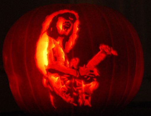 Photographs from vhnd.com Eddie Van Halen pumpkin