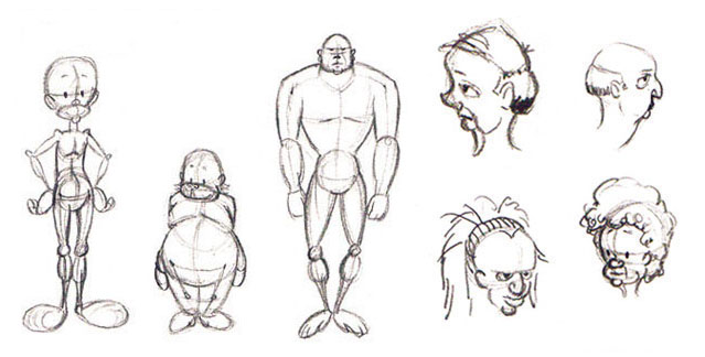 Cartooned body styles